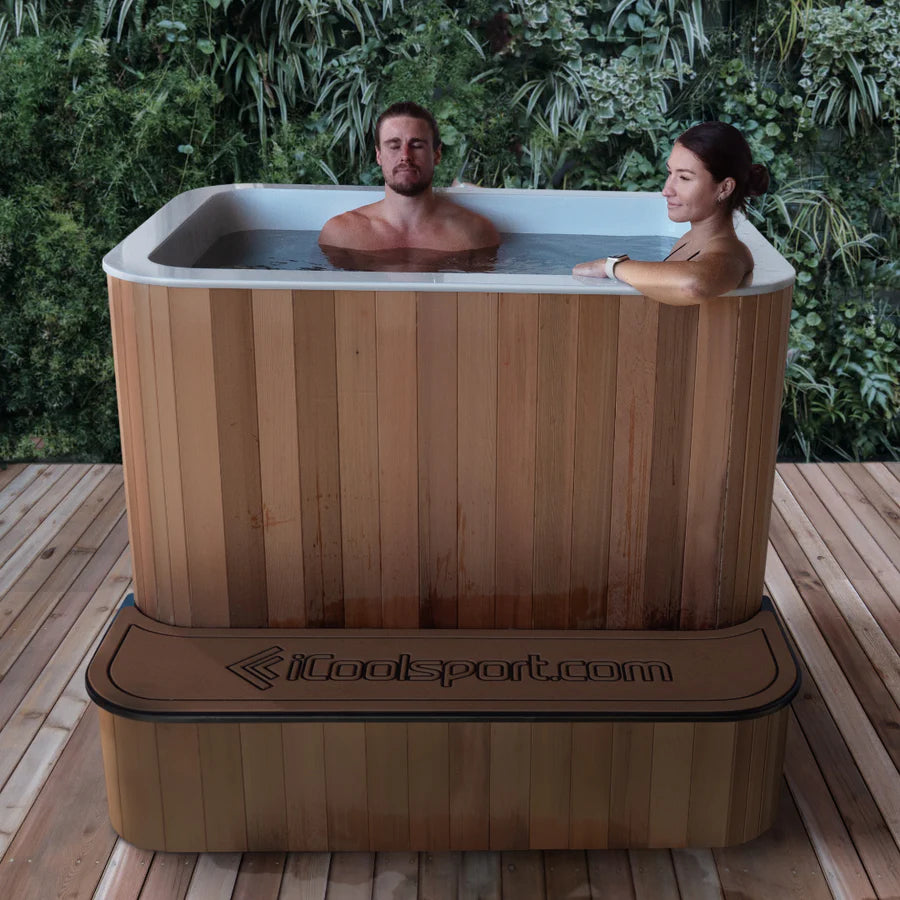 iCool Sport Ultra Cedar Cold Plunge Tub (No Chiller)