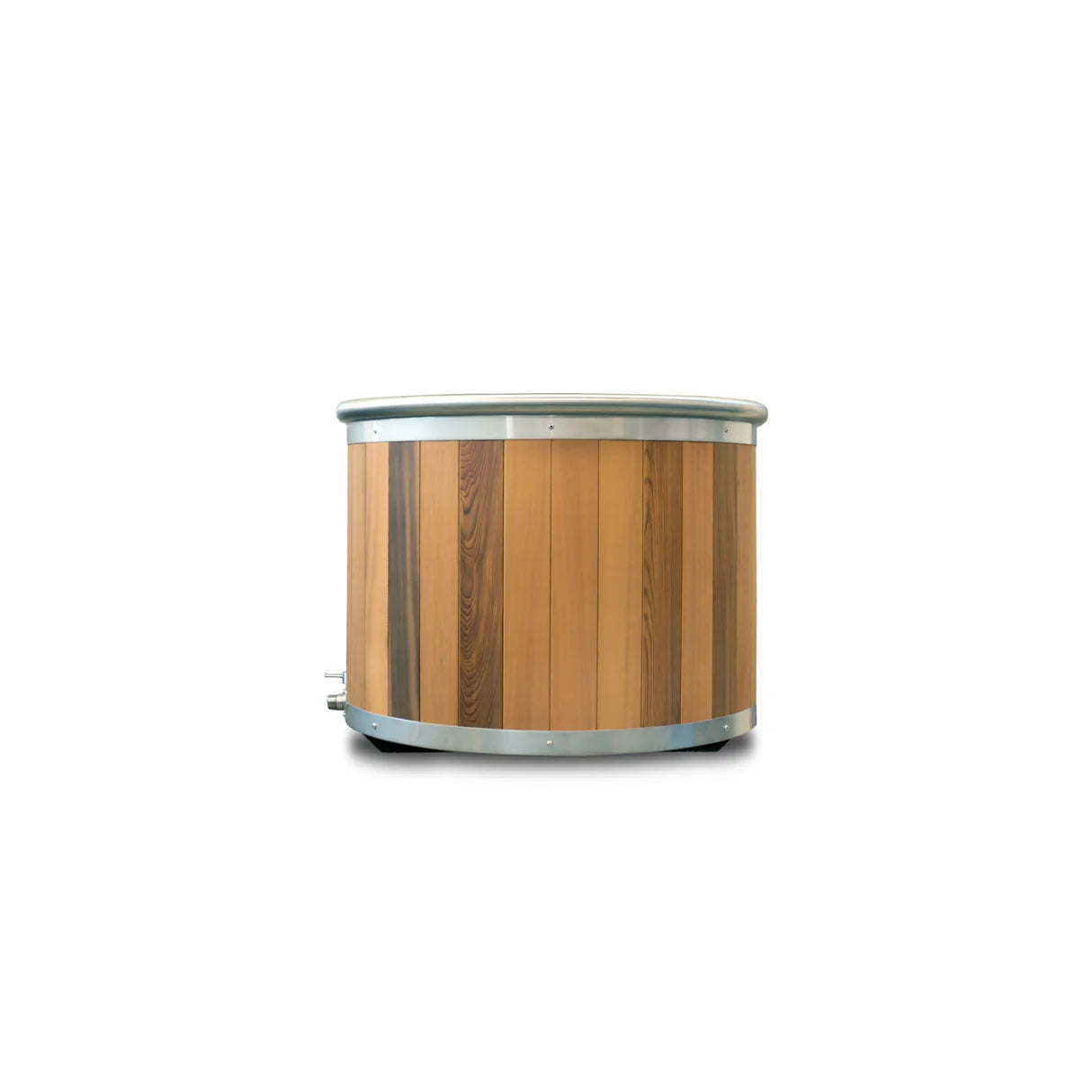 iSteel All-In-One Cold Plunge Tub — Stainless Steel & Cedar-iCool Sport