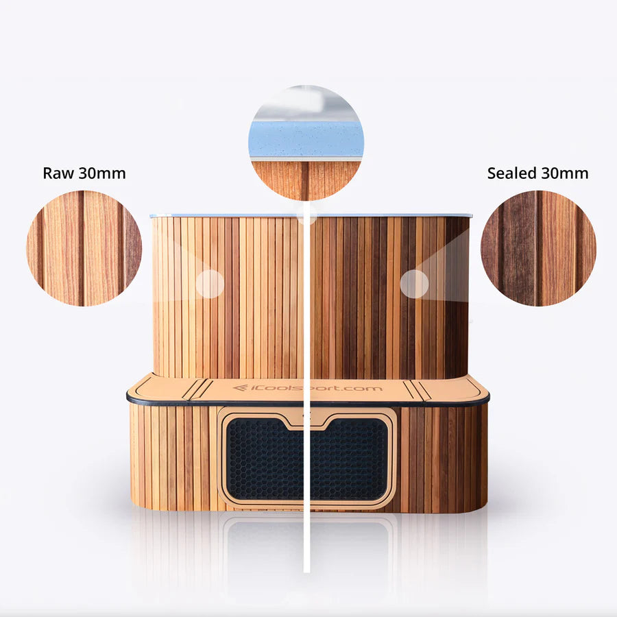 Ultra Cedar with Inbuilt 2kW Heater and External Turbo Mini Chiller 4ºC (39F) to 40ºC (104F)| iCoolsport