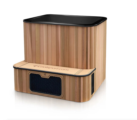 Ultra Cedar Cold Plunge Tub with Internal Chiller (4ºC / 39F) — iCool Sport